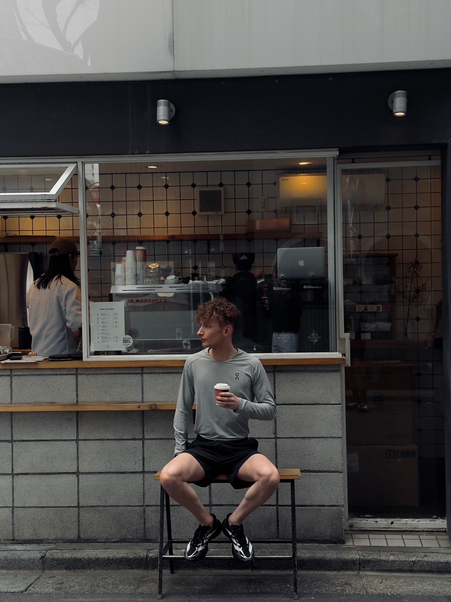Post-run coffee